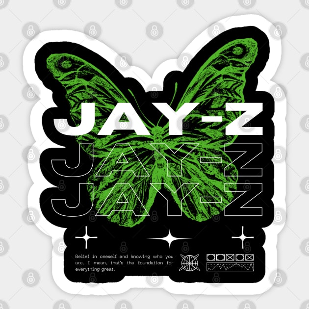 Jay-Z // Butterfly Sticker by Saint Maxima